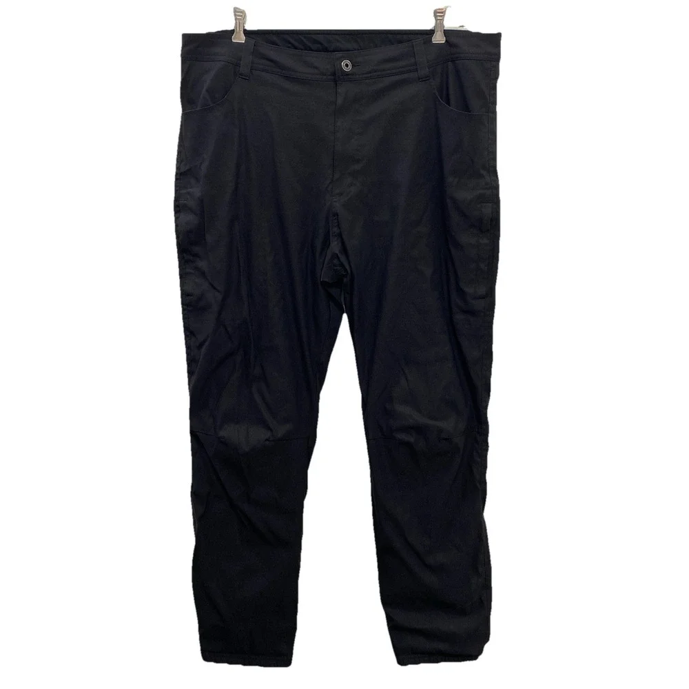 Eddie Bauer Black Fleece Lined Mens 40x31 Nylon Pants Hiking Outdoor Snow Travel
